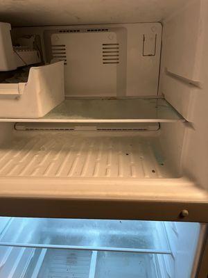 Freezer wasn't cleaned