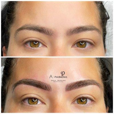 Combination Brows (microshading)