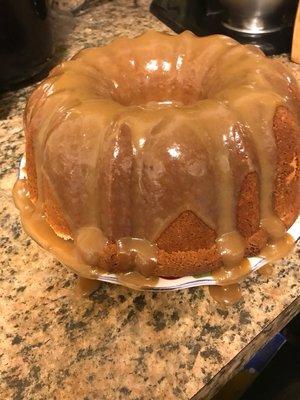 Carmel pound cake