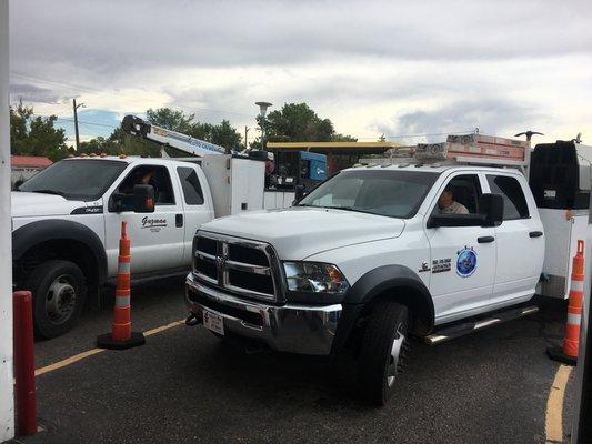 Yes we do a lot of company work trucks too.