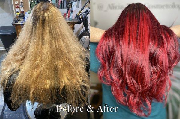 Before & after by alicia