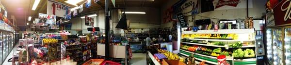 Panoramic of inside of store