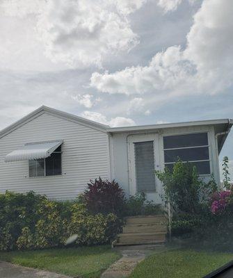 One of the intercoastal side mobile homes