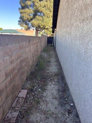 The dog run cleaned and cleared out! All items were recycled or donated to individuals.