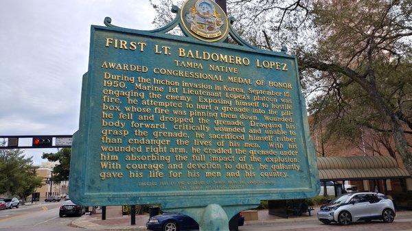 First Lt. Baldomero Lopez Historical Marker