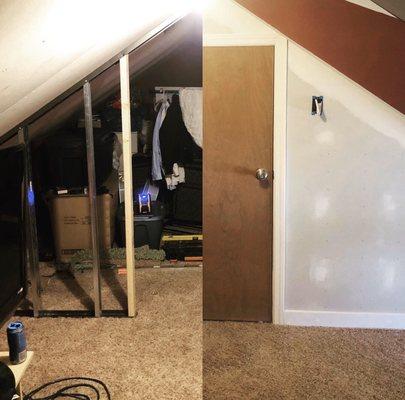 Before & After: Patition Wall