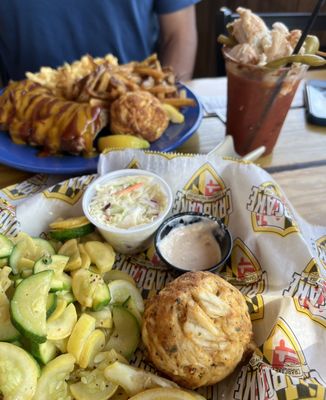 6oz Colossal Lump Gluten Free Crab Cake & 'crab' Bloody Mary