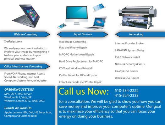 Our Services for your business and home office.