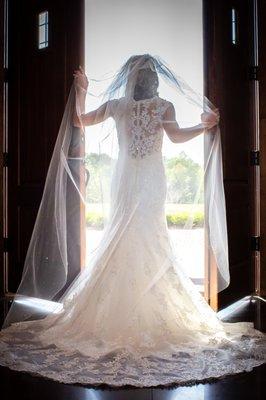 Bridal portrait at Atkinson Farms in Danville, VA