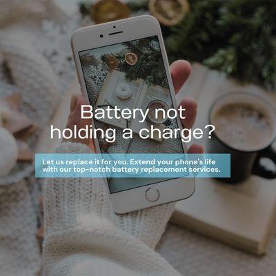 Battery not holding a charge? We've got you covered! Get your device running longer with our fast and reliable battery replacement service.