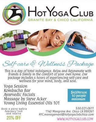 Book your Wellness Party Today