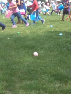 Easter egg hunt at madera child development  center