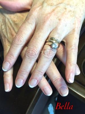 Gel french tip by Bella