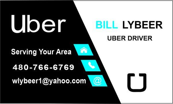 Need an Uber Driver?
 Call Bill Lybeer.