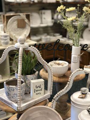 Shop our beautiful selection of home decor and accessories in our spacious gift shop.