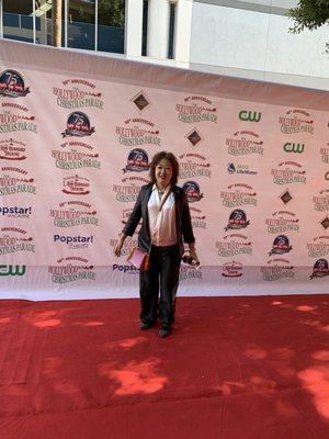 90th Annual Hollywood Christmas Parade red carpet event behind the scenes. Will be aired on the CW!