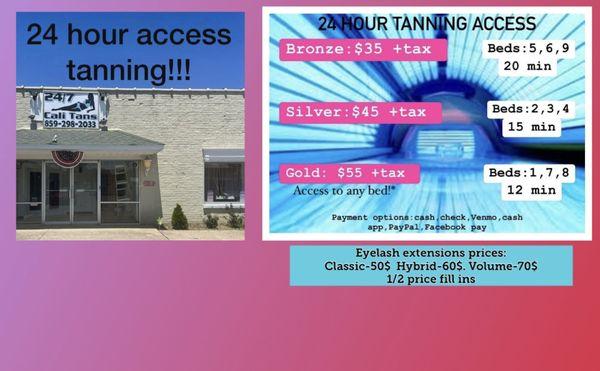 24 hour tanning cynthiana ky
Lash extensions by appt