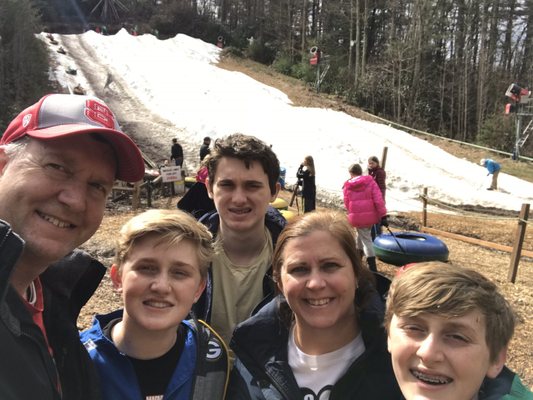 Snowtubing is great at Moonshine Mountain!