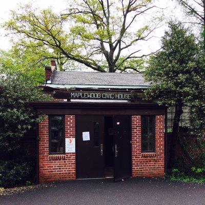 Amid the greenery of Memorial Park, the Maplewood Civic House hosts a variety of events.