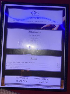 Food menu