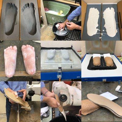 We can make custom orthotics in house.