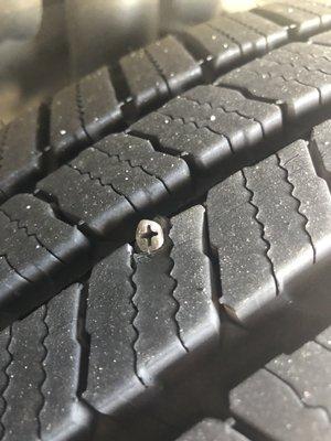 Screw in tire