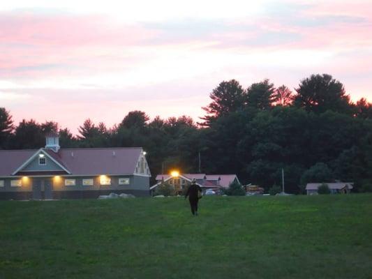 Picture of the facilities, under a Saco Sunset