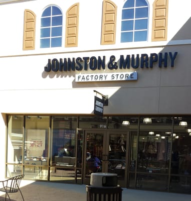 Johnston & Murphy in the Charlotte Premium Outlets mall