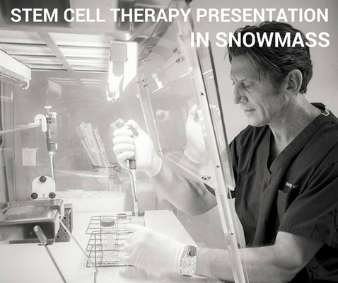 At the end of January, we held a complimentary presentation on stem cell therapy. There are more coming up.