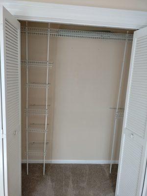 Closets/ shelving dust