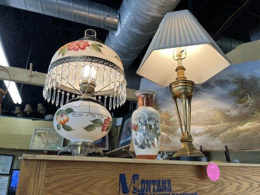 Beautiful vintage lamps.