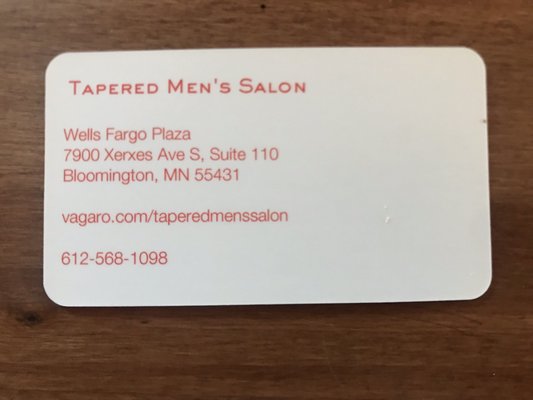 Wells Fargo Plaza, Bloomington Mens Hair cut