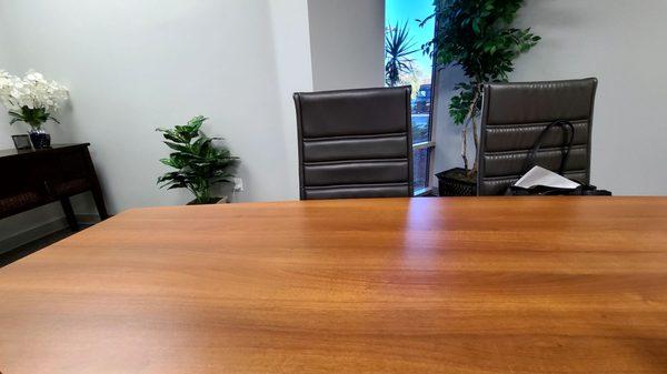 Large conference table for signing the papers or u can use Docusign Wesminster Title Summerlin Wednesday November 16, 2022