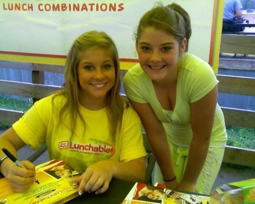 Shawn Johnson with my youngest daughter at Camp Woodward a few years back!