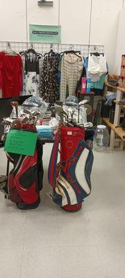 Is Golf your game ? All clubs 3 dollars and bags are 20.while they last