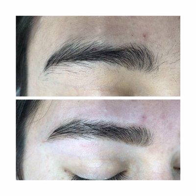 Cleaned up my brows-amazing!