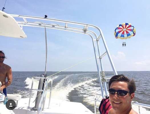 Beautiful weather while out with Corolla Parasail!