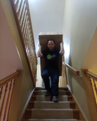 Elevator or Stairs , no Matter what , our employees are happy to help you with your move!