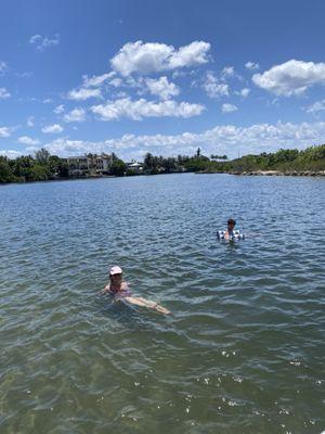 Enjoying the sandbar!