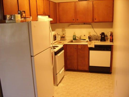 kitchen--right inside the front door