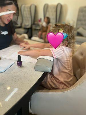 Mani/Pedi for 4th birthday!!