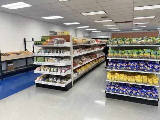 More shelves and small produce