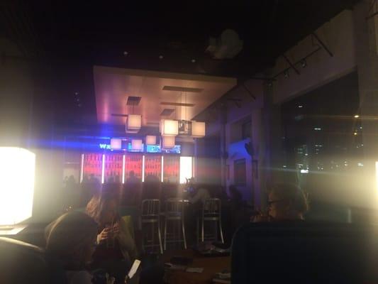 Bar is inside the aloft lobby