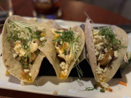 Blackened shrimp tacos