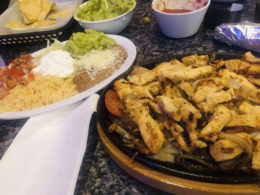 Chicken fajitas