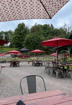 Outdoor Dining Area, Stage, Beer Shed