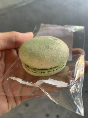 Matcha horchata macaron