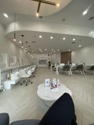 Interior of the salon.