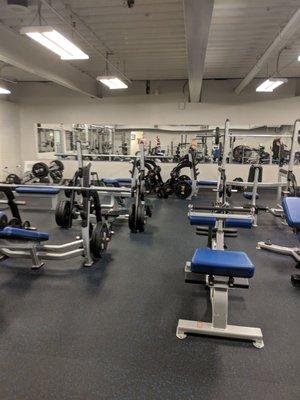 All new equipment in the weight room