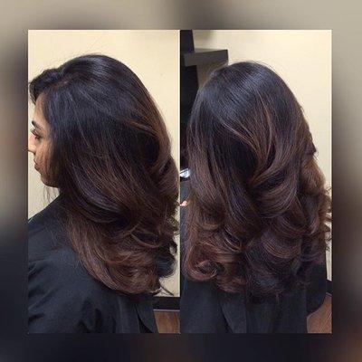 Balayage / Blowout style